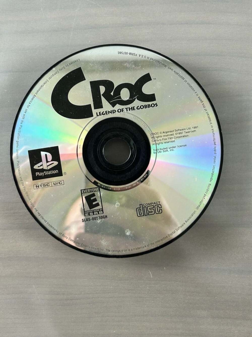 Croc Legend of the Gobbos PS1 PlayStation 1 SLUS-00530GH Disc Only Untested